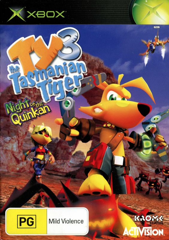 Ty the Tasmanian Tiger 3 box art for Xbox